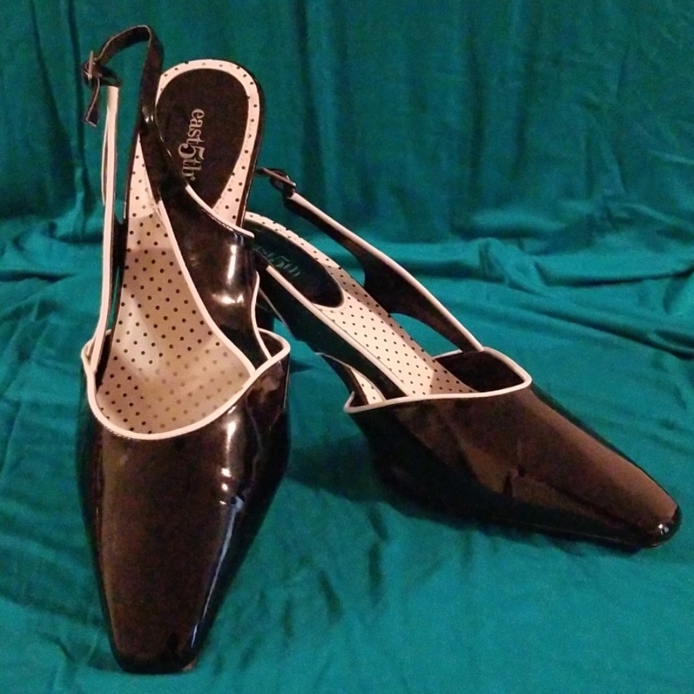East 5th Slingback Kitten Heel Shoes